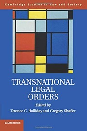 Cover of: Transnational Legal Orders