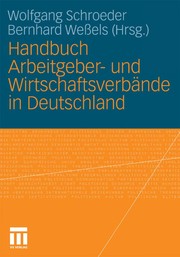 Cover of: Handbuch Arbeitgeber- und Wirtschaftsverbände in Deutschland: ein Handbuch