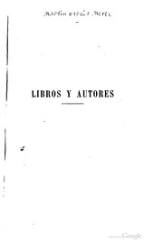 Cover of: Libros y autores