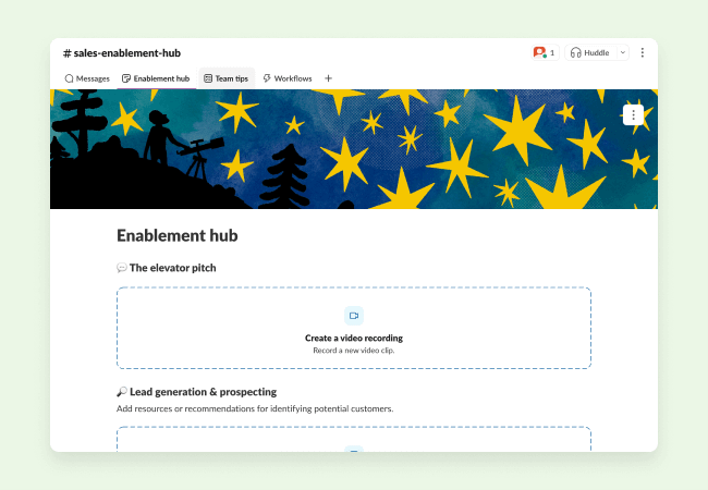 Enablement hub