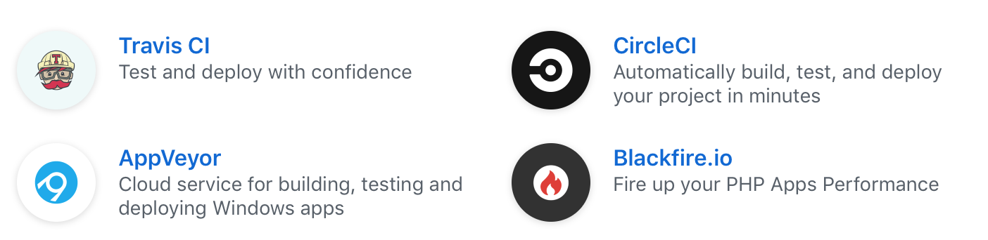 Screenshot des Logos und der Abzeichenbilder von GitHub Marketplace