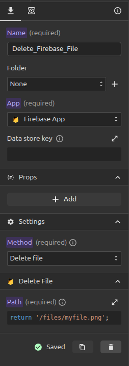 Delete file Firebase