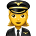 👩‍✈️ Pilota Donna Emoji
