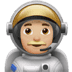 👨🏼‍🚀 Astronauta Uomo Tonalità Pelle Medio-Chiara Emoji