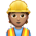 👷🏽 Carpentiere (Neutro) Tonalità Pelle Media Emoji