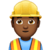 👷🏾‍♂️ Carpentiere Tonalità Pelle Medio-Scura Emoji