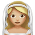 👰🏼 Sposa Col Velo Tonalità Pelle Medio-Chiara Emoji