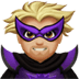 🦹🏼‍♂️ Supercattivo Tonalità Pelle Medio-Chiara Emoji