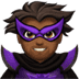 🦹🏾‍♂️ Supercattivo Tonalità Pelle Medio-Scura Emoji