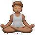 🧘🏽 Persona Nella Posizione Del Loto Tonalità Pelle Media Emoji