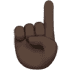 ☝🏿 Indice Su Tonalità Pelle Scura Emoji
