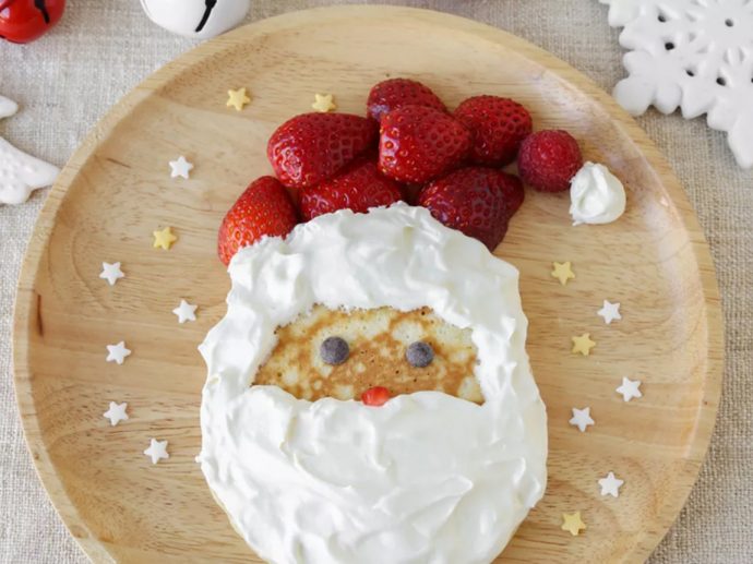 Recette de crêpe customisée en père Noël
