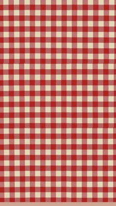 a red and white checkered table cloth