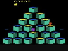 an old - school video game that looks like it has been made into a pyramid