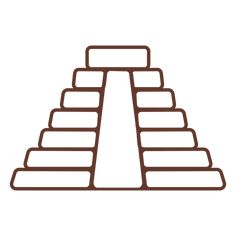 an image of a pyramid that is made out of bricks