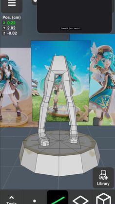 #papercraft #hatsunemiku Low Poly Character Model, Low Poly Base, Lowpoly 3d, Low Poly Chibi, 3d Max Tutorial, Character Design Tips, Blender Character Modeling, Low Poly Character, Character Reference Sheet