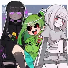 Minecraft Babes, Enderman Girl Fanart, Minecraft Enderman Girl, Minecraft Creeper Girl, Monster Girl X Rex, Minecraft Art Girl, Kawaii Minecraft Anime, Monster Girl X Human, Monster Girl And Rex