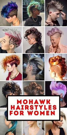 Discover 22 Mohawk hairstyles for women in 2024, designed for every hair type. Whether you have short curly hair or long, flowing locks, there's a Mohawk style for you. Faux hawks give the illusion of volume without committing to a full Mohawk, while updos provide a more formal, elegant option. Choose from short, medium, or long hairstyles to create your perfect look. Female Long Mohawk, High Faux Hawk, Mowhawk Hair, Women's Mohawk Hairstyles, Womens Mohawk Hairstyles, Faux Hawk For Women, Mohawk Ideas, Woman Mohawk Hairstyles, Women Mohawk Hairstyles