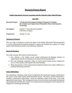 the research paper is shown in this format, and contains information for students to use