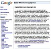 Google warns you from using your rights