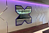 Nutanix 'X logo' lobby mirror