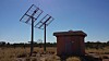 An abandoned Telstra facility on the Stuart Highway