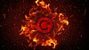 Illustration of the Celsius logo on fire