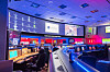 Inside view of the Mission control center at the Jet Propulsion Laboratory (JPL)