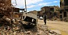 Old Mosul of Iraq in 2019 after buildings were attacked