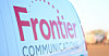 Frontier Communications logo on side of a van