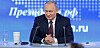 Russian President Vladimir Putin looking happy