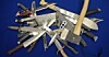 Bladed weapons handed into police during an amnesty in London, UK
