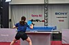 Ace fires a shot back to its human opponent, Minami Ando, during a match in April 2025  Credit Sony AI (only use with Sony science paper please)