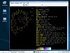 LXQt 2.2 on OpenBSD 7.9 showing a terminal window with the output from fastfetch.