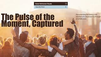 Portfolio & CV website templates - Photographer (Cultural)