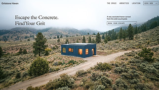 One Page website templates - Countryside Apartment (Grunge)