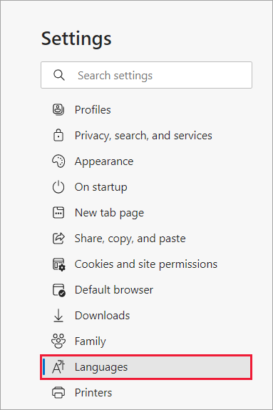 Screenshot of Microsoft Edge showing the Settings button.