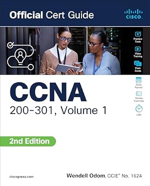 Book cover CCNA 200-301 Official Cert Guide, Volume 1