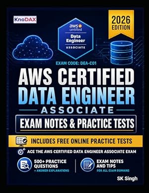 Book cover AWS Certified Data Engineer – Associate Exam Notes & Practice Tests