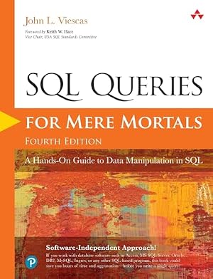 Book cover SQL Queries for Mere Mortals: A Hands-On Guide to Data Manipulation in SQL