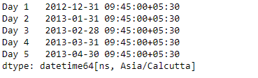 datetime series created