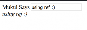 add a callback function with refs example output