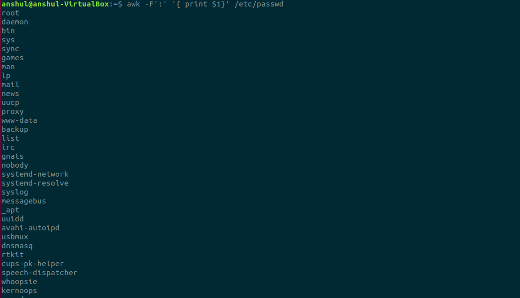 Awk-Command-to-List-Out-all-the-Users-in-Linux