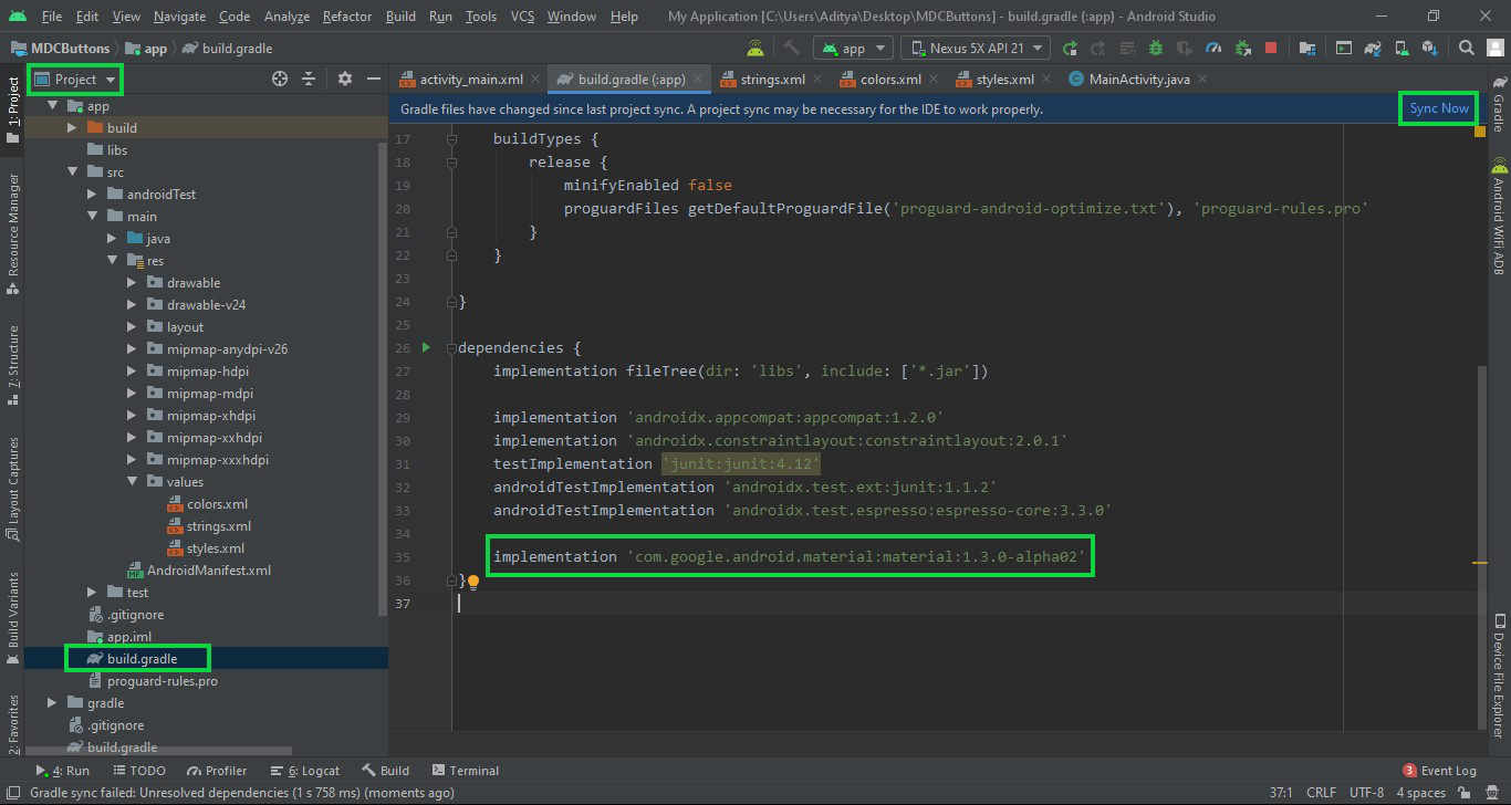 add gradle file