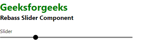 Forms Slider Component