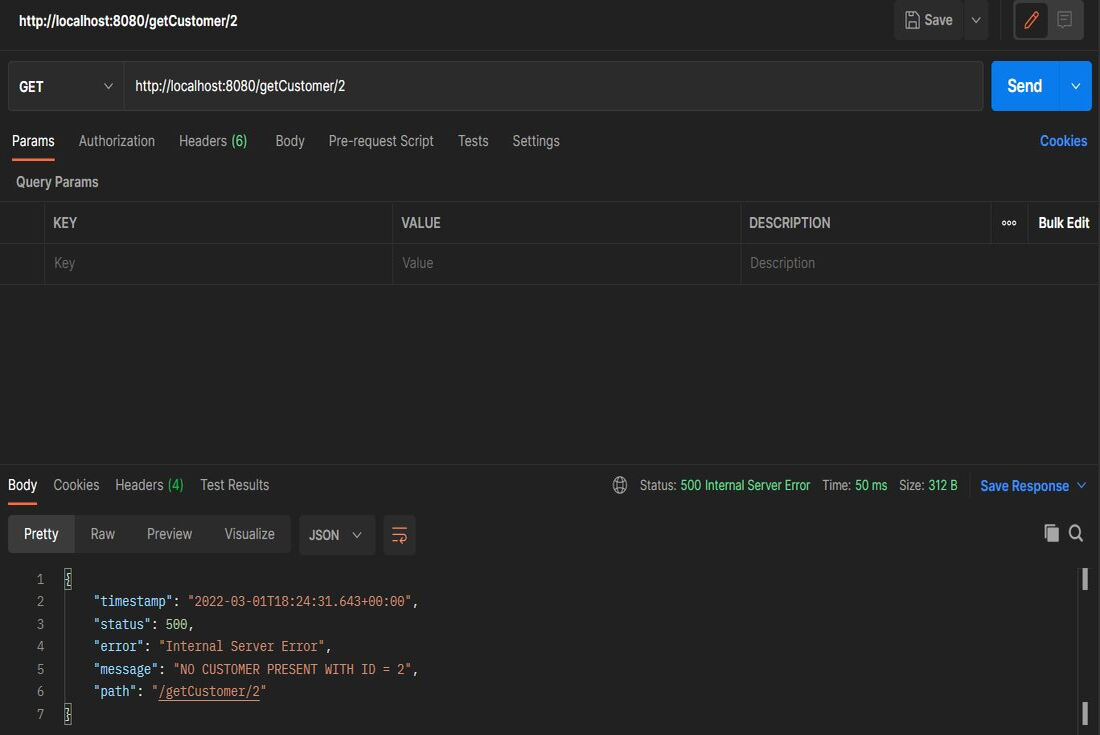getCustomer API Testing