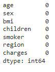 Count of the null values column wise