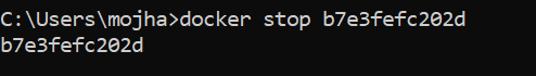 docker stop image