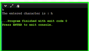 Output of the Program