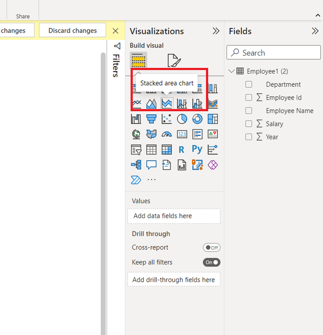 Power BI - How to Create a Stacked Area Chart